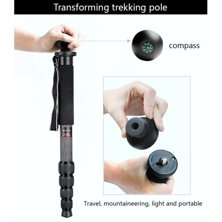 Giá đỡ monopod sợi carbon máy ảnh DSLR du lịch ngoài trời BEXIN MCS285, MCS285