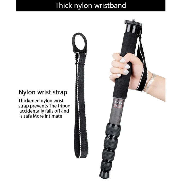 Giá đỡ monopod sợi carbon máy ảnh DSLR du lịch ngoài trời BEXIN MCS285, MCS285