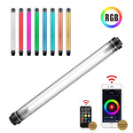 Đèn LED thanh chiếu sáng ảnh màu RGB chuyên nghiệp LUXCeO P7RGB điều khiển qua APP, điều chỉnh nhiệt độ màu, chống nước, đèn LED cầm tay với điều khiển từ xa, P7RGB Pro