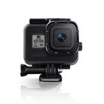 Vỏ bảo vệ chống nước 45m cho GoPro HERO8 Black kèm khóa, giá đỡ cơ bản & ốc vít & bộ lọc (Tím, Đỏ, Hồng) & tay cầm phao nổi & dây đeo & miếng chống sương mù, Vỏ HERO8 trong suốt + Bộ lọc