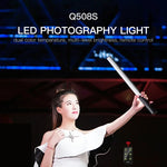 Đèn LED thanh chiếu sáng ảnh nhiệt độ màu đôi 1000LM LUXCeO Q508S, đèn LED cầm tay chiếu sáng flash, Q508S