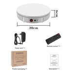 Giá đỡ quay video xoay điện 30cm, tải trọng 100kg, phích cắm US, 30cm, phích cắm US