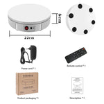 Giá Đỡ Quay Điện 22cm Để Trưng Bày Quay Video, Tải Trọng: 50kg, Phích Cắm Mỹ, 22cm, Phích Cắm Mỹ