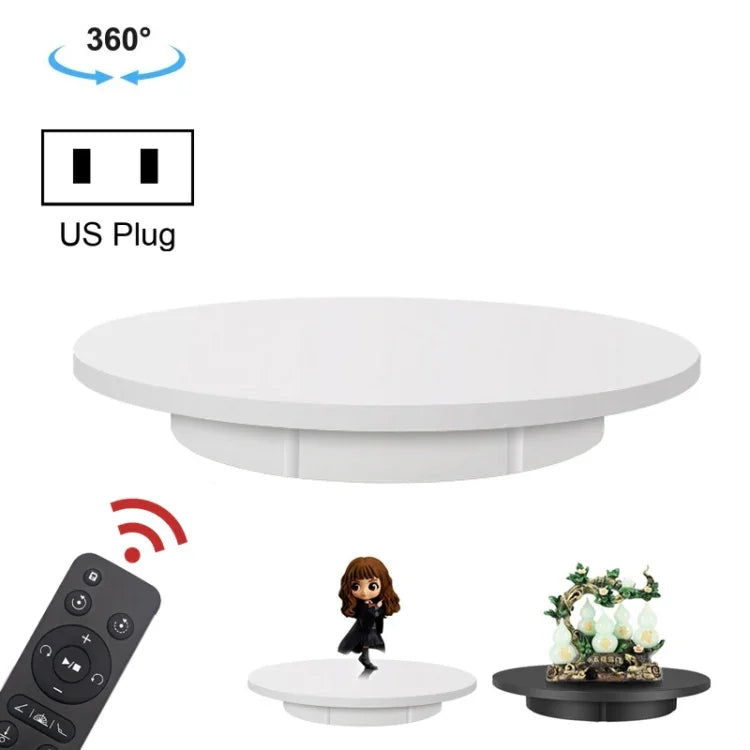 Giá Đỡ Quay Điện 42cm Để Trưng Bày Quay Video, Tải Trọng: 100kg, Cắm Điện, Phích Cắm Mỹ, 42cm, Phích Cắm Mỹ