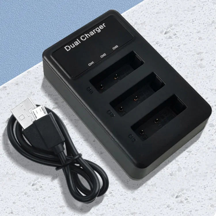 Bộ Sạc USB Ba Kênh Với Màn Hình LCD Cho Sony NP-BX1, Dây Cáp USB, Cho Sony NP-BX1 (3 Kênh)
