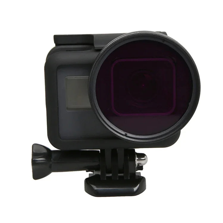 Bộ lọc ống kính 52mm cho GoPro HERO5 Sport Action Camera (CPL + UV + ND8 + ND2 + Star 8 + Đỏ + Vàng + FLD / Tím) & vòng chuyển đổi vỏ chống nước, 10 trong 1