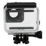 Vỏ bảo vệ chống nước 30m PC & ABS cho GoPro HERO5 kèm nắp lưng cảm ứng, khóa, giá đỡ cơ bản & ốc dài, Kích thước nắp lưng: 7 x 6 cm, Vỏ bảo vệ