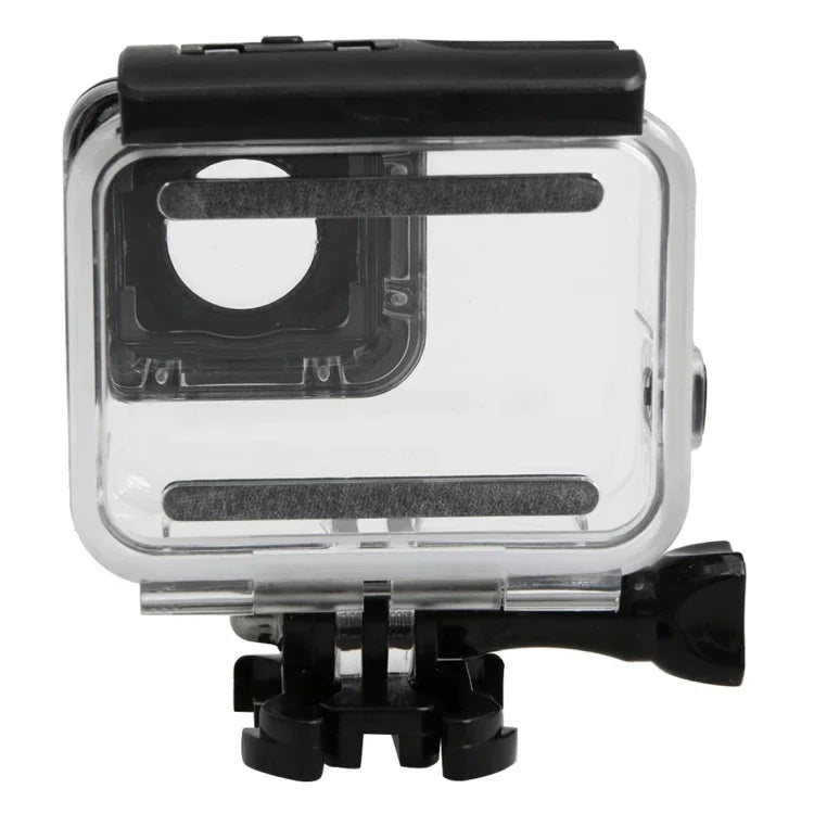 Vỏ bảo vệ chống nước 30m PC & ABS cho GoPro HERO5 kèm nắp lưng cảm ứng, khóa, giá đỡ cơ bản & ốc dài, Kích thước nắp lưng: 7 x 6 cm, Vỏ bảo vệ