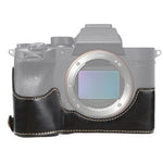 Đế ốp nửa bằng da PU ren 1/4 inch cho Sony ILCE-7RM4 / A7RM4 / A7R IV, Dành cho Sony ILCE-7RM4