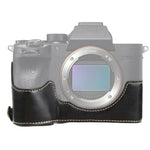 Đế ốp nửa bằng da PU ren 1/4 inch cho Sony ILCE-7RM4 / A7RM4 / A7R IV, Dành cho Sony ILCE-7RM4