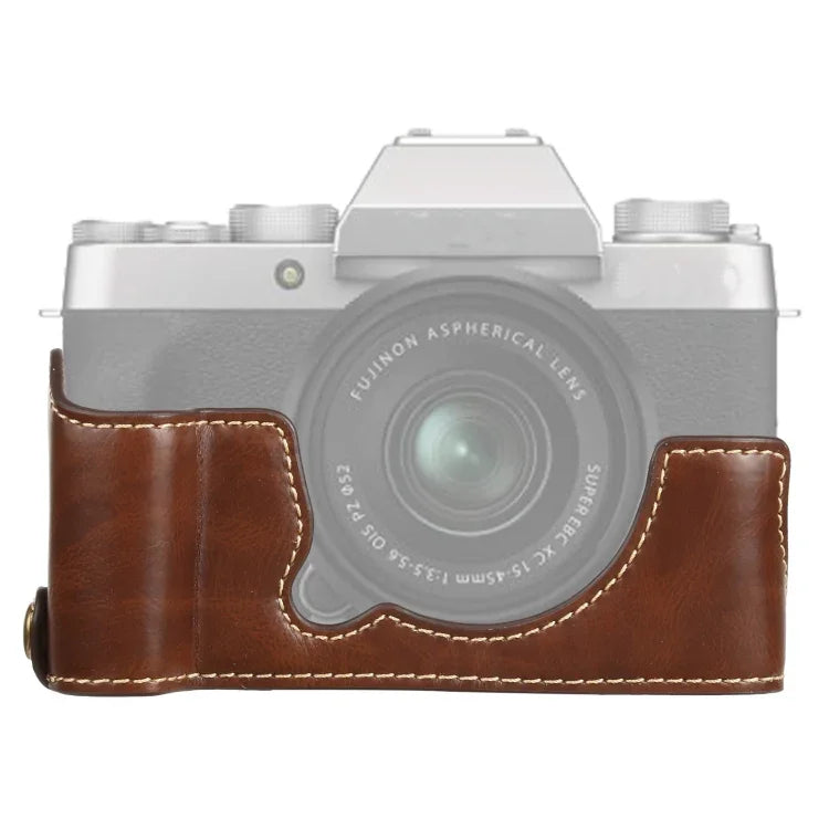 Đế bao da PU nửa máy ảnh ren 1/4 inch cho FUJIFILM XT200, Dành cho FUJIFILM XT200