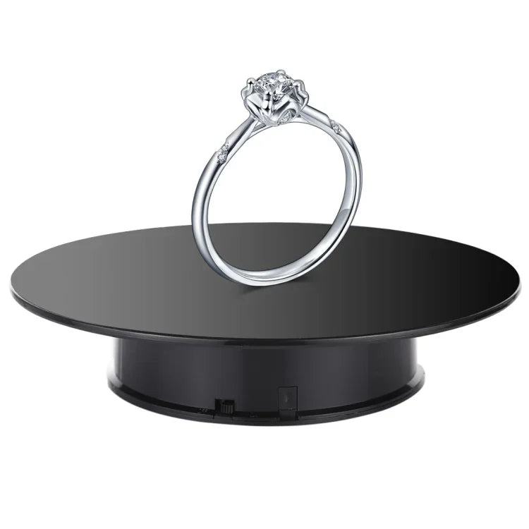 Đế Xoay Mặt Gương Điện 25cm 360 Độ Dùng Pin, Giá Trưng Bày Quay Video Đạo Cụ Chụp Ảnh, Tải Trọng 3kg, Dùng Pin, 25cm Gương/Dùng Pin(B), 25cm Gương/Dùng Pin(W), 25cm Gương/Dùng Pin(WB)
