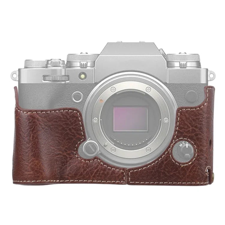 Đế bao da PU vân vải Litchi ren 1/4 inch cho FUJIFILM X-T4, Dành cho FUJIFILM X-T4 Litchi