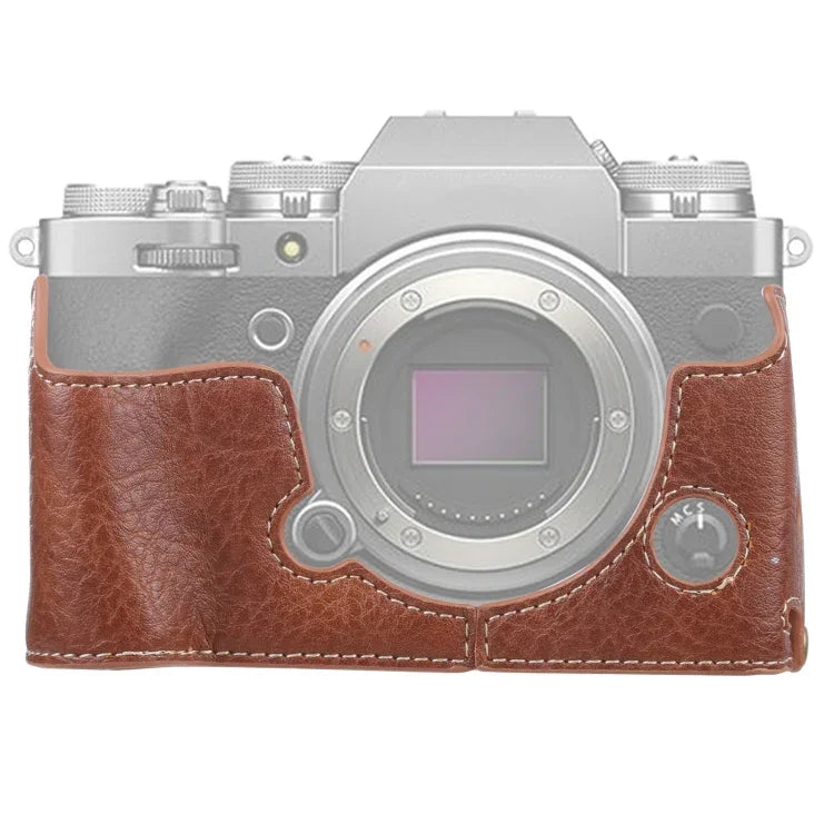 Đế bao da PU vân vải Litchi ren 1/4 inch cho FUJIFILM X-T4, Dành cho FUJIFILM X-T4 Litchi