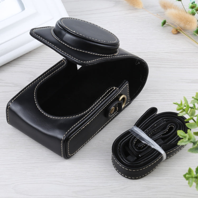 Túi bao da PU máy ảnh toàn thân lật dọc có dây đeo cho Ricoh GR III / GRII, Sony ZV-1 / DSC-RX100M7 / RX100M6 / RX100M5 / RX100M2, Dành cho Ricoh GR III