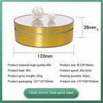 Gương xoay 360 độ 12cm, Giá đỡ trưng bày điện tử, Đạo cụ quay video, Tải trọng: 3kg, Gương sequin vàng 12cm, Gương sequin bạc 12cm