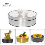 Gương xoay 360 độ 12cm, Giá đỡ trưng bày điện tử, Đạo cụ quay video, Tải trọng: 3kg, Gương sequin vàng 12cm, Gương sequin bạc 12cm
