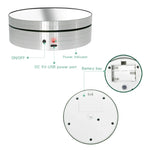 Gương xoay 360 độ 12cm, Giá đỡ trưng bày điện tử, Đạo cụ quay video, Tải trọng: 3kg, Gương sequin vàng 12cm, Gương sequin bạc 12cm
