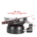 Chân Máy Chuyên Nghiệp BEXIN DY-60N 3/8 inch Ren Vòm Cân Bằng Đầu Toàn Cảnh 360 Độ Có Thước Thủy & Bộ Chuyển Đổi Vít 3/8 inch, DY-60N 3/8 inch