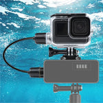 Ốp Vỏ Chống Nước Sạc 30m cho GoPro HERO10 Black / HERO9 Black với Khóa Gắn Cơ Bản & Vít, Dành cho GoPro HERO9 Black / Sạc