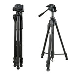 Chân Máy Hợp Kim Nhôm WeiFeng WT-3560 3 Khúc Gấp Dùng Cho Phát Trực Tiếp, WT-3560