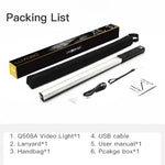 Đèn LED Cầm Tay LUXCeO Q508A 8 Màu Đèn LED Chiếu Sáng Video Chống Nước Đèn LED Bù Sáng Có Điều Khiển Từ Xa, Q508A