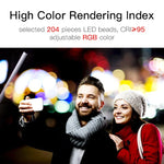 Đèn LED Cầm Tay LUXCeO Q508A 8 Màu Đèn LED Chiếu Sáng Video Chống Nước Đèn LED Bù Sáng Có Điều Khiển Từ Xa, Q508A