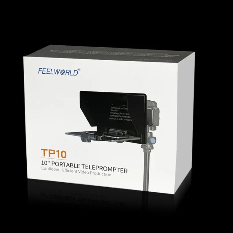 Máy Trợ Giảng Gập Gọn 10 inch FEELWORLD TP10 Có Điều Khiển Từ Xa Vòng Chuyển Đổi Ống Kính Cho Điện Thoại / Máy Tính Bảng Dưới 10 inch, TP10