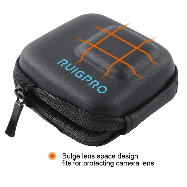 Hộp Bảo Vệ Lưu Trữ EVA Siêu Nhỏ RUIGPRO cho GoPro Hero11 Black / HERO10 Black / HERO9 Black / HERO8 Black /7 /6 /5, Dành cho GoPro HERO7 /6 /5