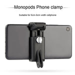 Gậy tự sướng monopod kẹp điện thoại cho iPhone, Samsung, HTC, Sony, LG và các điện thoại thông minh khác, phạm vi kẹp: 6-9cm, kẹp điện thoại