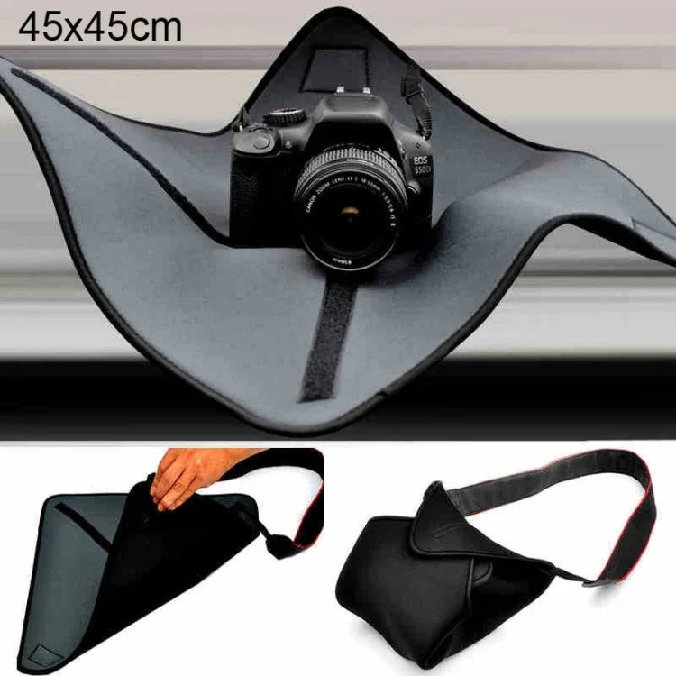Túi Neoprene chống sốc Chăn bọc ma thuật cho ống kính máy ảnh Canon / Nikon / Sony, Kích thước: 45 x 45cm