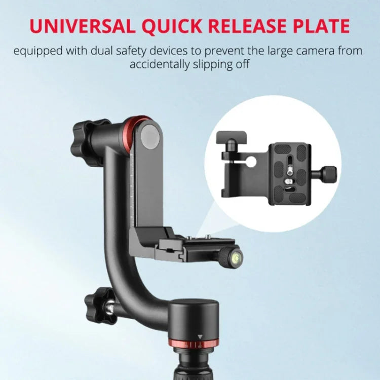 Đầu chân máy gimbal ngang 360 độ YELANGU A201 cho máy ảnh DV và SLR, A201