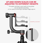Đầu chân máy gimbal ngang 360 độ YELANGU A201 cho máy ảnh DV và SLR, A201