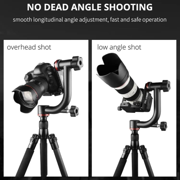 Đầu chân máy gimbal ngang 360 độ YELANGU A201 cho máy ảnh DV và SLR, A201
