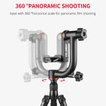 Đầu chân máy gimbal ngang 360 độ YELANGU A201 cho máy ảnh DV và SLR, A201