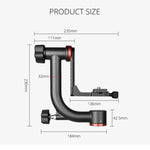Đầu chân máy gimbal ngang 360 độ YELANGU A201 cho máy ảnh DV và SLR, A201