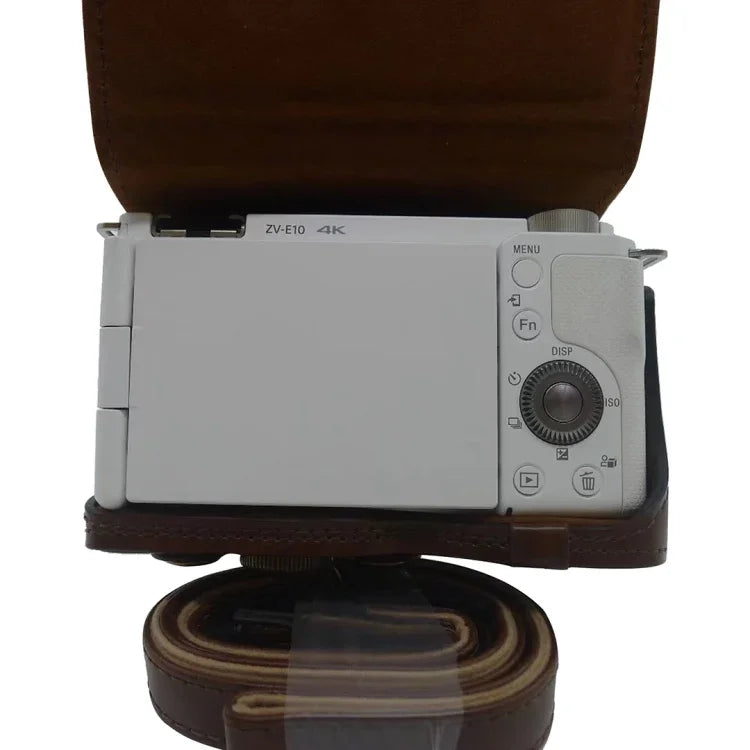 Túi da PU bảo vệ toàn thân cho Sony ZV-E10, Dành cho Sony ZV-E10