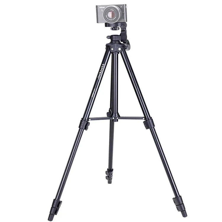 Chân máy gấp 4 đoạn YUNTENG VCT-680RM hợp kim nhôm với đầu chân máy ba chiều cho DSLR & máy ảnh kỹ thuật số, Chiều cao điều chỉnh: 46-138cm