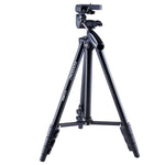 Chân máy gấp 4 đoạn YUNTENG VCT-680RM hợp kim nhôm với đầu chân máy ba chiều cho DSLR & máy ảnh kỹ thuật số, Chiều cao điều chỉnh: 46-138cm