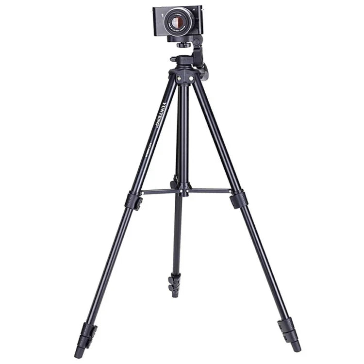 Chân máy gấp 4 đoạn YUNTENG VCT-680RM hợp kim nhôm với đầu chân máy ba chiều cho DSLR & máy ảnh kỹ thuật số, Chiều cao điều chỉnh: 46-138cm