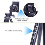 Chân máy gấp 4 đoạn YUNTENG VCT-680RM hợp kim nhôm với đầu chân máy ba chiều cho DSLR & máy ảnh kỹ thuật số, Chiều cao điều chỉnh: 46-138cm