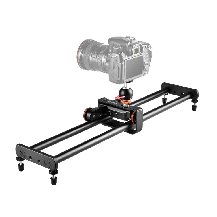 Thanh trượt ghép nối 60cm YELANGU L4X-60ET + Khóa ray xe đẩy với đầu bi cho máy ảnh SLR / máy quay video, L4X-60ET 60cm