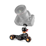 YELANGU L4X-BC Xe Đẩy Bánh Xe Camera Dolly II Thanh Trượt Điện 3 Bánh Xe Ròng Rọc Video Xe Đẩy với Đầu Bi, Tải Trọng: 3kg, L4X-BC