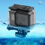 Vỏ bảo vệ chống nước 45m + Ốp lưng cảm ứng cho GoPro HERO MỚI /HERO6 /5, kèm khóa gắn cơ bản & ốc vít, không cần tháo ống kính, Màn hình cảm ứng (Trong suốt)