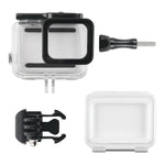 Vỏ bảo vệ chống nước 45m + Ốp lưng cảm ứng cho GoPro HERO MỚI /HERO6 /5, kèm khóa gắn cơ bản & ốc vít, không cần tháo ống kính, Màn hình cảm ứng (Trong suốt)