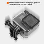 Vỏ bảo vệ chống nước 45m + Ốp lưng cảm ứng cho GoPro HERO MỚI /HERO6 /5, kèm khóa gắn cơ bản & ốc vít, không cần tháo ống kính, Màn hình cảm ứng (Trong suốt)