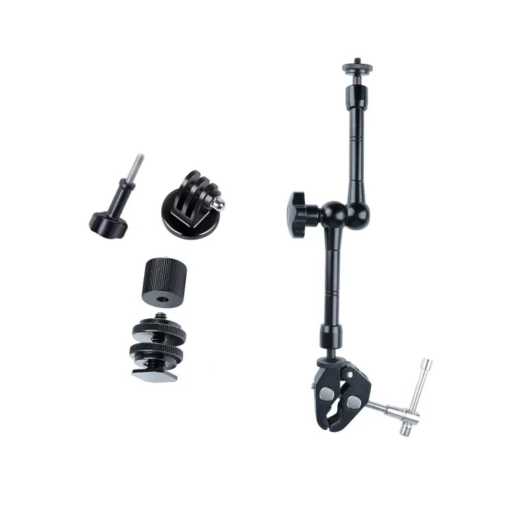 Cần ma thuật ma sát điều chỉnh 11 inch + kẹp móng vuốt lớn, Cần ma thuật 11 inch + kẹp móng vuốt