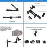 Cần Ma Thuật Khớp Ma Sát Điều Chỉnh 11 inch + Kẹp Móng Vuốt Lớn với Kẹp Điện Thoại, Cần Ma Thuật 11 inch + Kẹp Móng Vuốt với Kẹp Điện Thoại