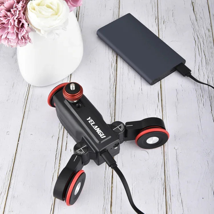 YELANGU L5 Xe Đẩy Thanh Trượt Điện 3 Bánh Xe, Tải Trọng: 3kg, Xe Đẩy L5