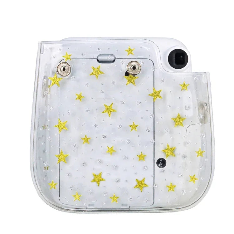 Túi Máy Ảnh Cứng PVC Pha Lê Stars Có Dây Đeo Vai Cho FUJIFILM Instax Mini 11, Trong Suốt